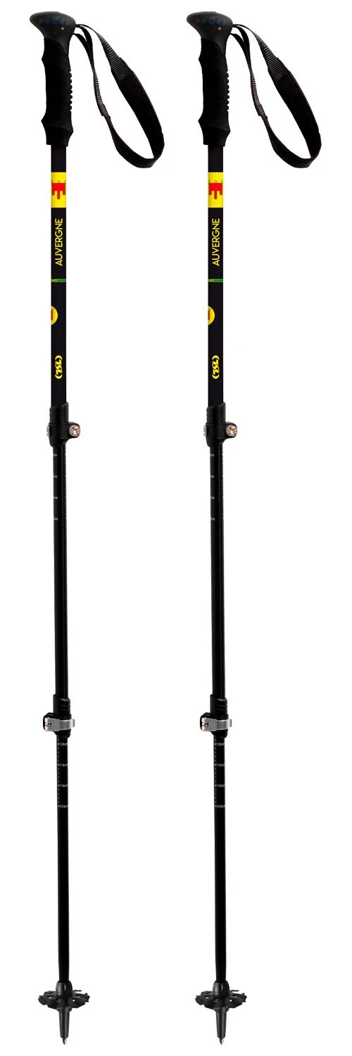 Bâton TSL Country Alu 3 Light Auvergne 63-135Cm Black Yellow 3 Bâton TSL Country Alu 3 Light Auvergne 63-135Cm Black Yellow