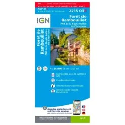 Carte IGN 2215OTR Forêt De Rambouillet, PNR De La Haute Vallée De Chevreuse - Résistante