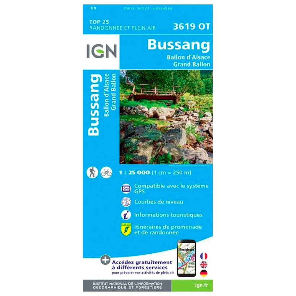 Carte IGN 3619OT Bussang, Ballon D'Alsace, Grand Ballon 3 Carte IGN 3619OT Bussang, Ballon D'Alsace, Grand Ballon