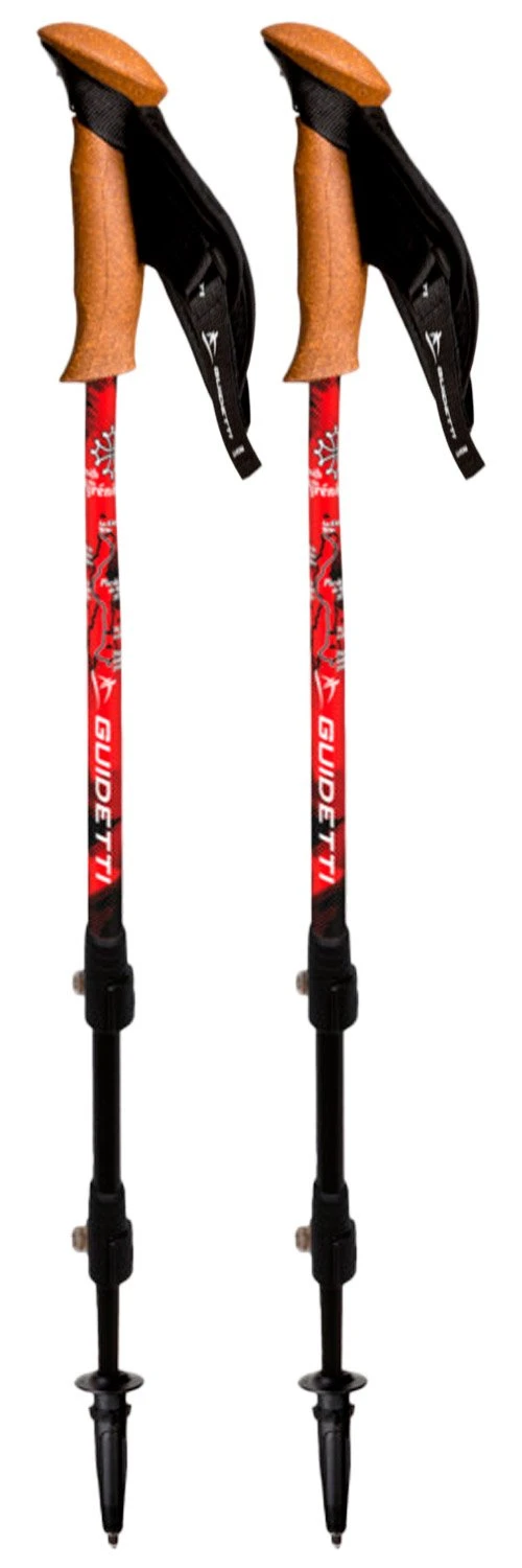 Bâton Guidetti Région Massif Des Pyrénées Noir Rouge 3 Bâton Guidetti Région Massif Des Pyrénées Noir Rouge
